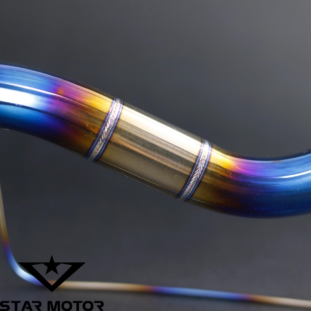 Cổ Pô Titan Exciter 150,155 Tai pát nhôm đúc CNC chuẩn Form xe