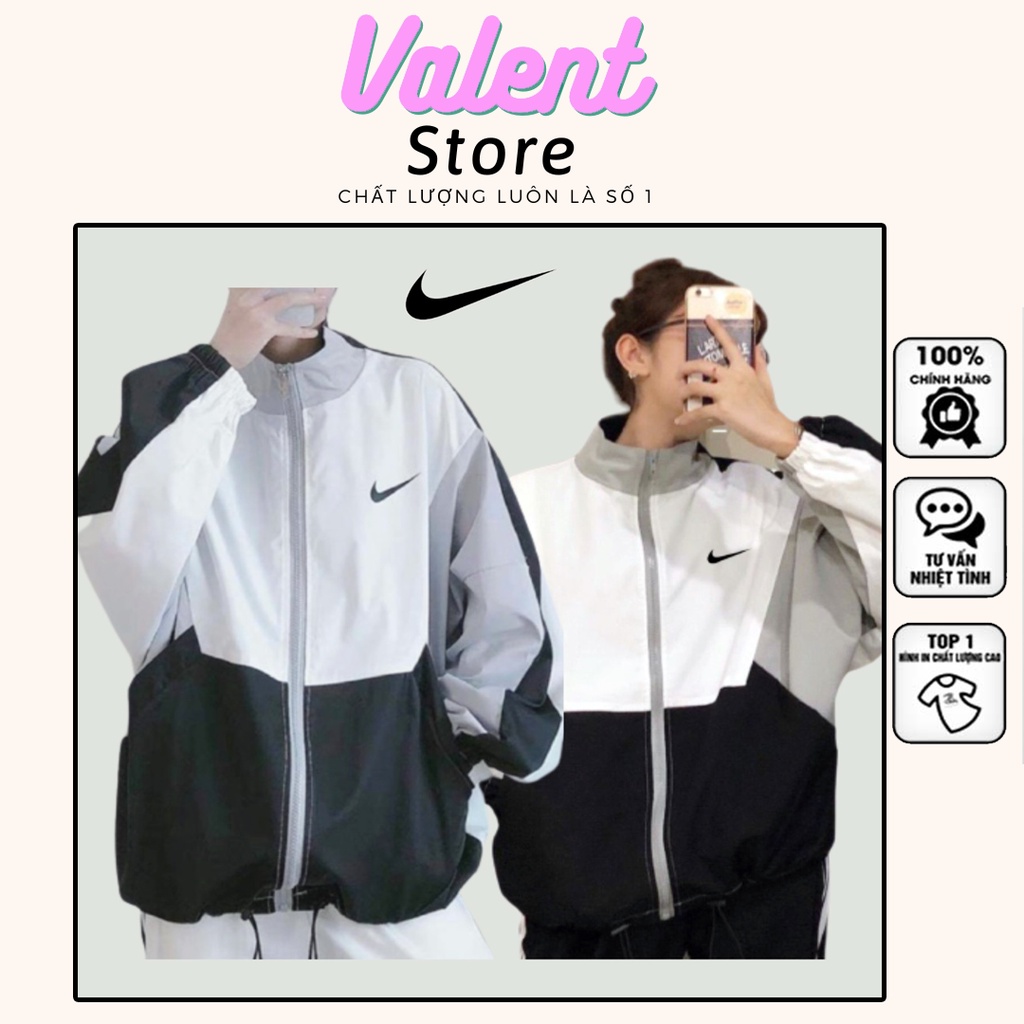 Áo khoác NIKE chính hãng logo chất gió thể thao, Áo jacket dù Nike sport loại 1