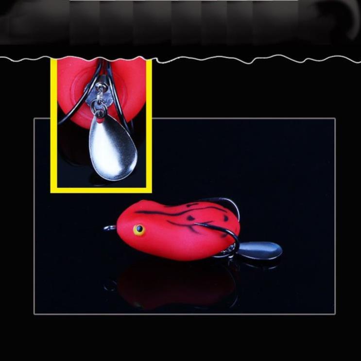 Siêu nhậy  Mồi câu lure nhái hơi có thìa super frog - M01