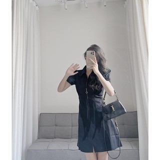 Váy polo cộc tay khoá vàng by Samhyewear