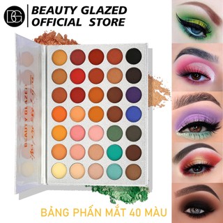 Bảng phấn mắt beauty glazed 35 màu tông lì chống nước cổ điển 220g