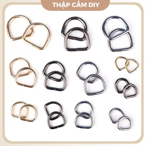 Khoen D Cao Cấp 2cm (1 cặp )  - Phụ Kiện Túi, Phụ Kiện Handmade
