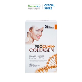 Thực phẩm Pro Green Life bảo vệ sức khỏe Procumin Collagen Hộp 60 viên