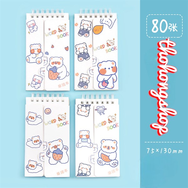 Sổ lò xo từ vựng 80 tờ Word Book