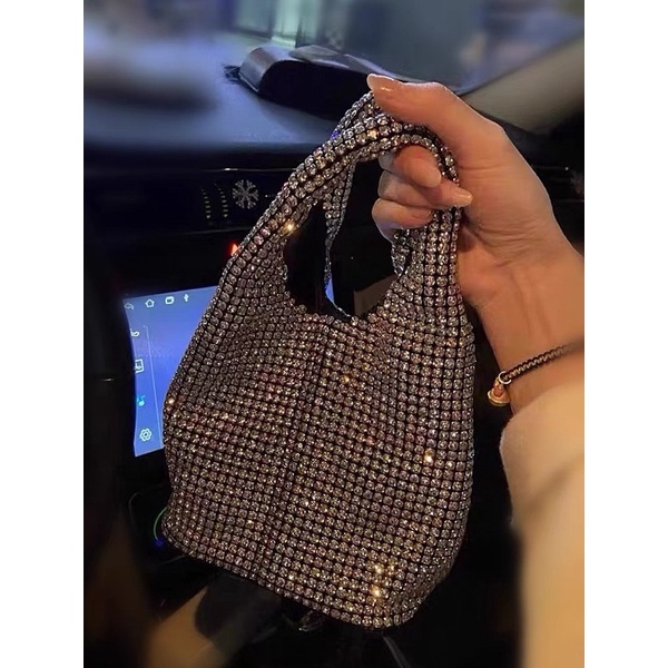 ORDER 💋 Túi xách bling đá bạc mini size 15cm