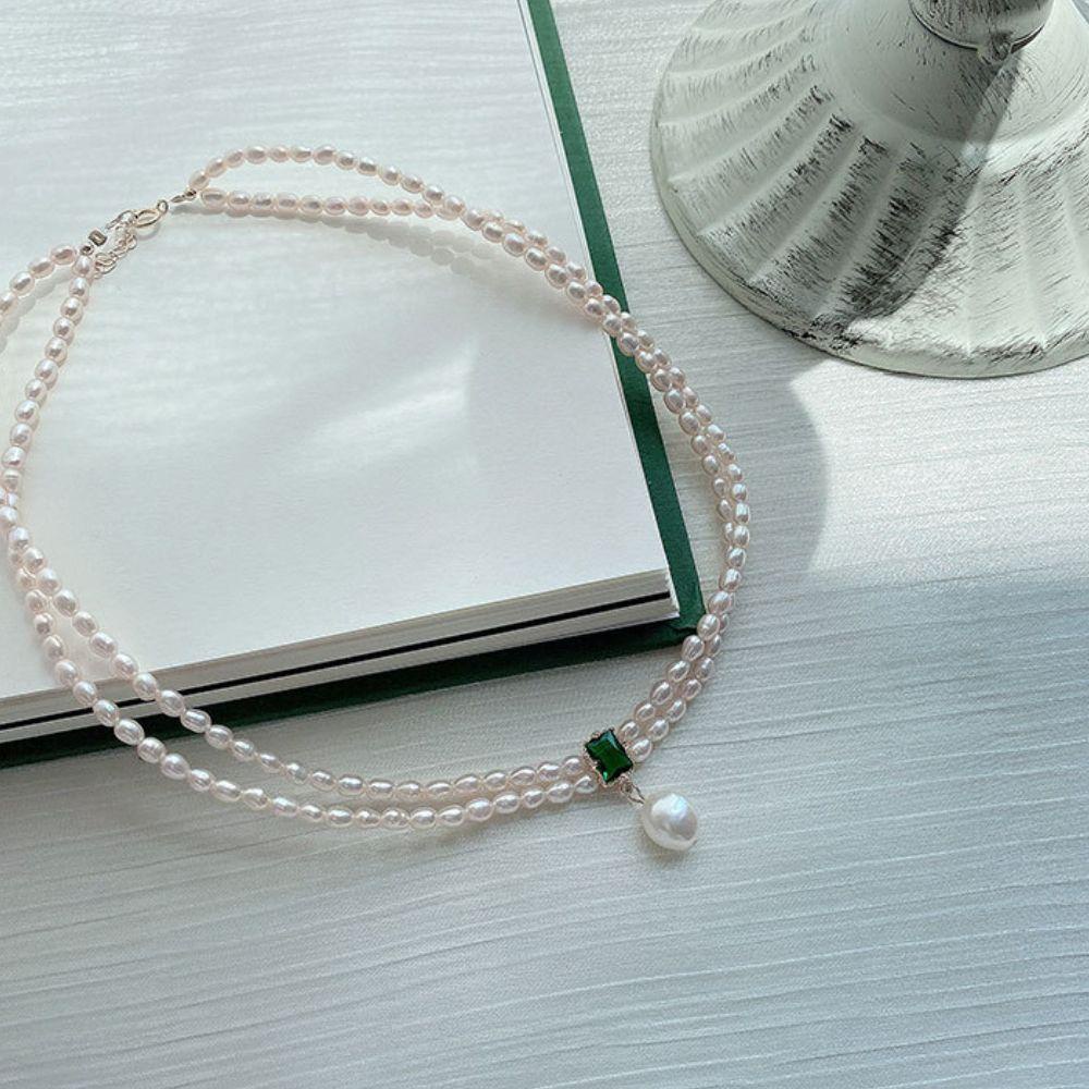 AROMA Vòng cổ Hai Lớp Thiết Kế Sang Trọng Thời Trang Cho Nữ