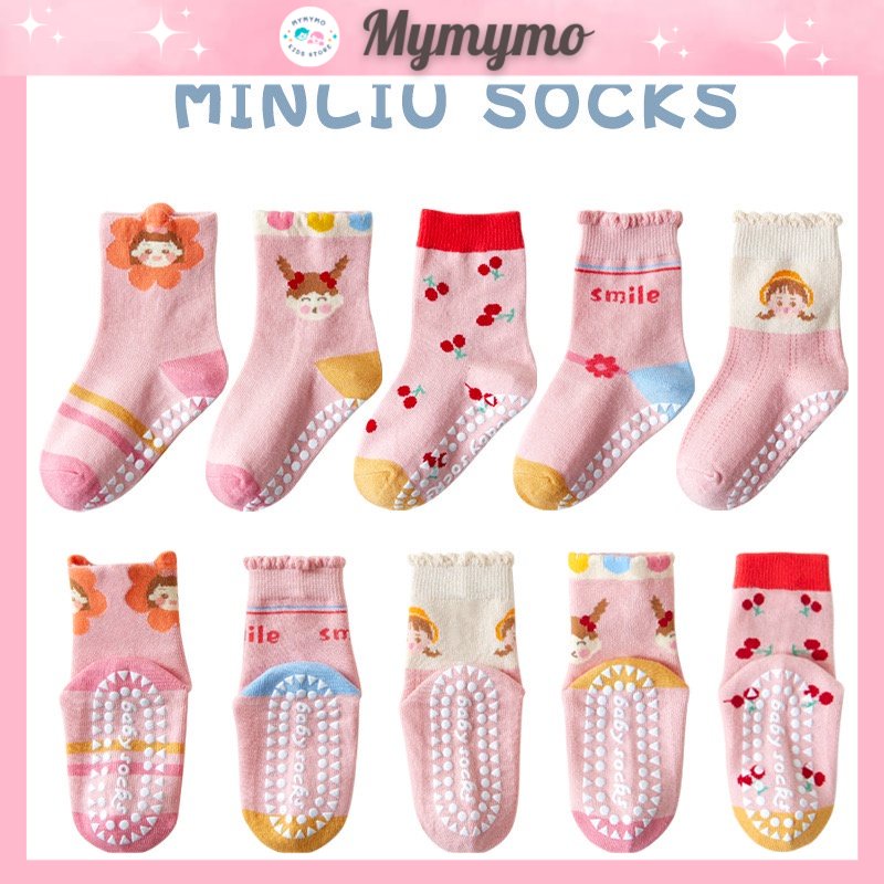 Set 5 Đôi Tất Vớ Trẻ Em Minliu Hình Thỏ Đáng Yêu Cho Bé Từ 1 -5 Tuổi - Chất Cotton Mềm Mại