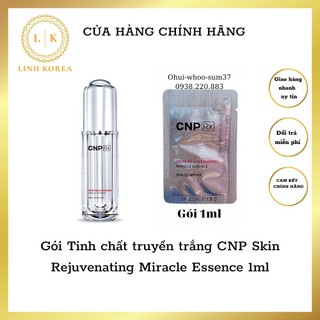 Gói Tinh chất truyền trắng mờ nám CNP Skin Rejuvenating Miracle Essence 1ml