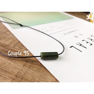 Vòng cổ hạt đá hình trụ tròn