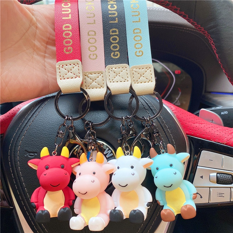 Móc Khoá Chú Chó Xboom Nguyên Khối Siêu Cute, Trâu Dễ Thương Hàn Quốc Treo Xe May, Xe Đạp Balo Đi Học Phong Cách Mạnh Mẽ