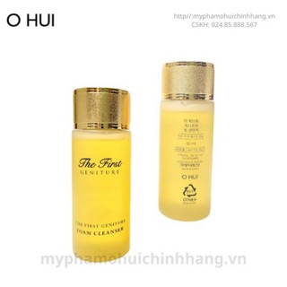 Sữa rửa mặt tái sinh da Ohui The First Geniture Foam Cleanser cho da sạch sáng hồng mịn màng 50ml/ công ty chính hãng