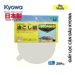 Set 20 giấy lọc cặn dầu ăn Kyowa Nhật Bản (hàng nội địa Nhật) 100% vải không dệt japan