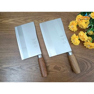 Dao chặt xương lưỡi cong cán gỗ
