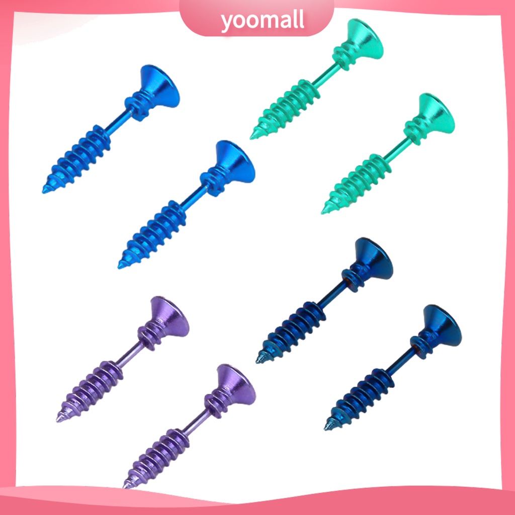 Khuyên Tai Hình Ốc Vít Hai Mặt Thời Trang Cá Tính