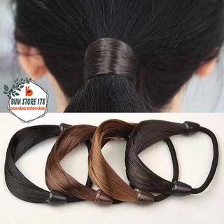 Dây buộc tóc giả thiết kế độc lạ, Dây cột tóc nhiều màu cực xinh xắn