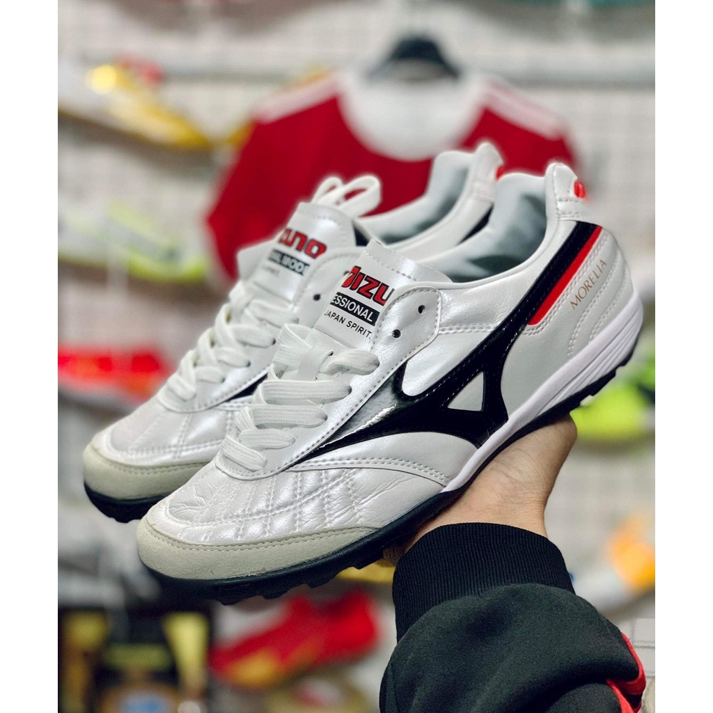 Giày Đá Bóng Morelia Neo Đế TF Màu Trắng Đen F3Sport