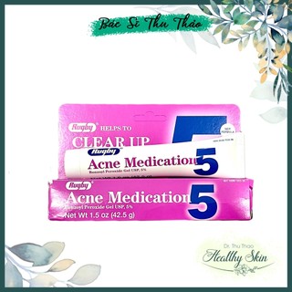 KEM DÙNG DA MỤN BENZOYL PEROXIDE 5 - CLEAR UP ACNE MEDICATION 5 (BPO 5)