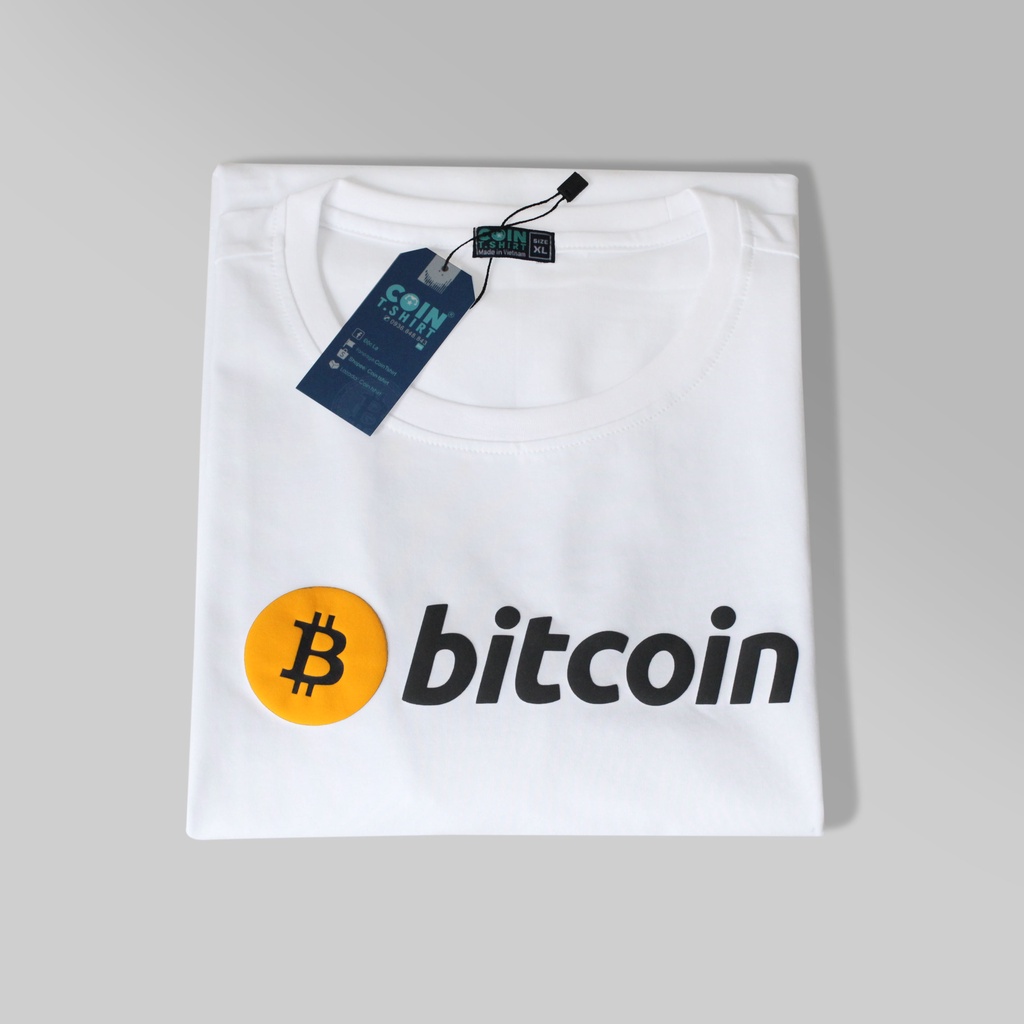 Áo thun Bitcoin cao cấp. Binance, Crypto, CoinTshirt