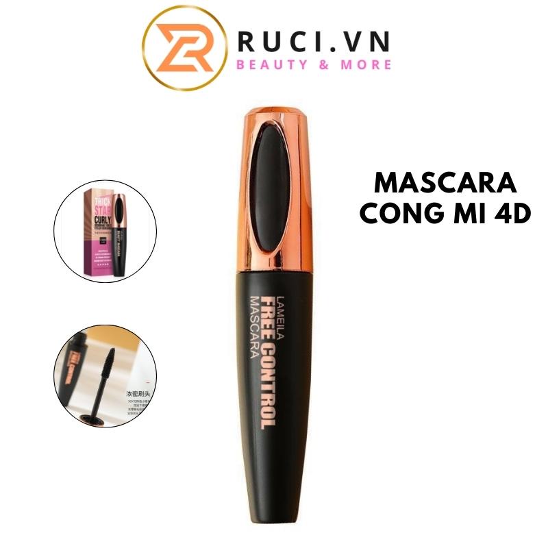 Mascara cong mi và chuốt mi dày tự nhiên hiệu ứng 4D không nhòe LAMEILA nội địa trung MAS 102