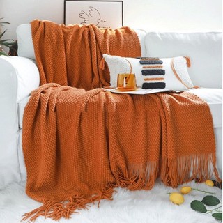 Chăn phủ ghế sofa màu đặc 1.3x1.7M Chăn mỏng Chăn hè