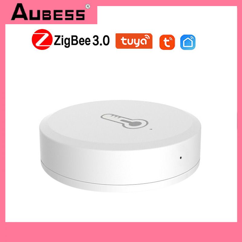 Thiết Bị Cảm Biến Nhiệt Độ Và Độ Ẩm Thông Minh Sử Dụng Pin AUBESS Tuya ZigBee