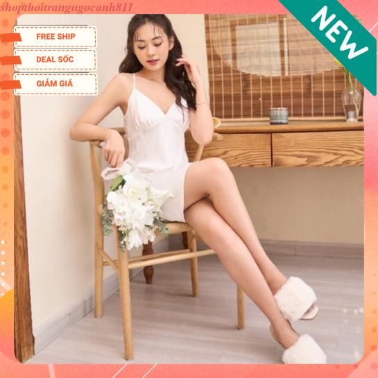 Set váy lụa 2 dây (kèm quần lót) Winny 22564