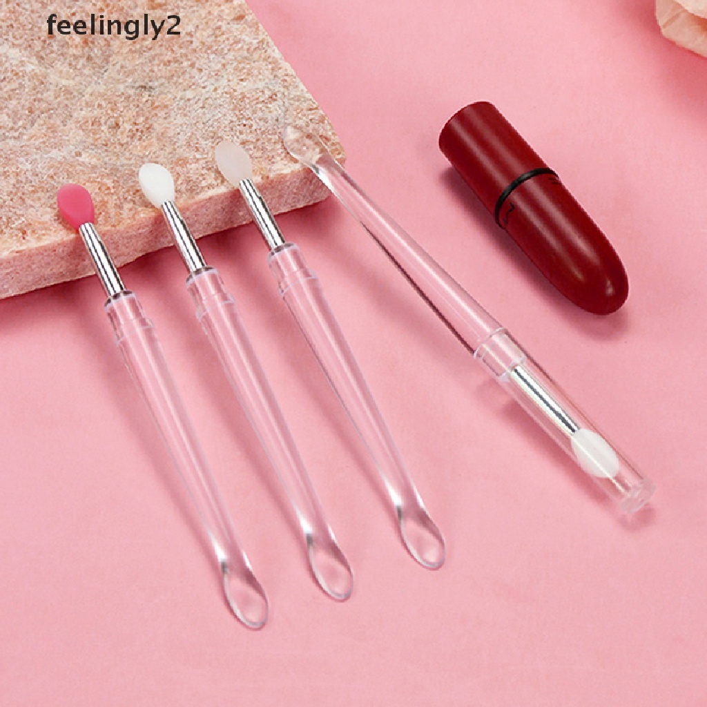 1 Cọ Tô Son Môi Silicone Với Nắp Đậy Chống Bụi