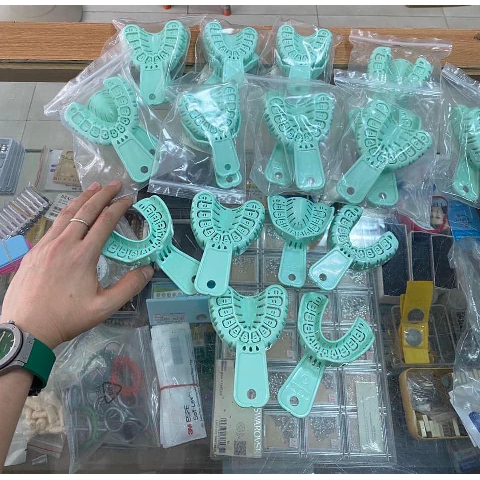 Khay cán gập góc nang hoa chuyên lấy dấu implant