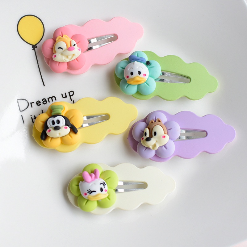 Charm bông hoa nhỏ với các nhân vật Cartoon Network (Luffy, Mickey, Chipmunk..) trang trí kẹp tóc, DIY