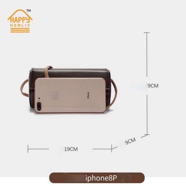 HAPPY HOMLIV Túi Đeo Vai Cỡ Nhỏ Thiết Kế Đơn Giản Thời Trang Cho Nữ