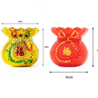 ly rồng, ly sen,túi đậu nhỏ, túi đậu lớn làm hủ đậu ngũ cốc,phụ kiện trang trí tết,bông tỏi