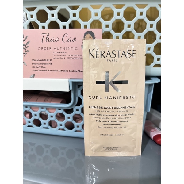 Kem dưỡng tóc xoăn,khô , hư tổn kerastase curl manifesto