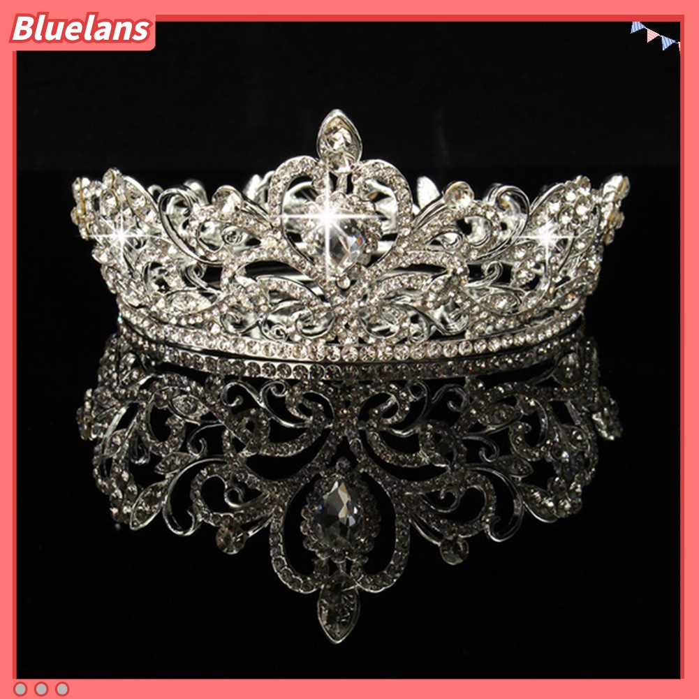 Cài Tóc Hình Vương Miện Đính Đá Lấp Lánh 48h Dành Cho Cô Dâu