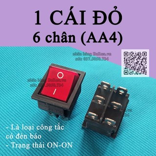 Công tắc KCD4 có đèn báo loại 6 chân max 3000W 16A-250V