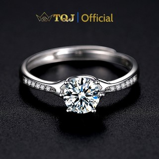 Nhẫn bạc nữ tqj-nzw19, nhẫn bạc 925, nhẫn bạc thời trang, nhẫn bạc đá lấp lánh