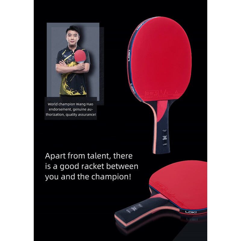 Vợt Bóng Bàn Loki E-Series Bằng Cao Su Carbon Chất Lượng