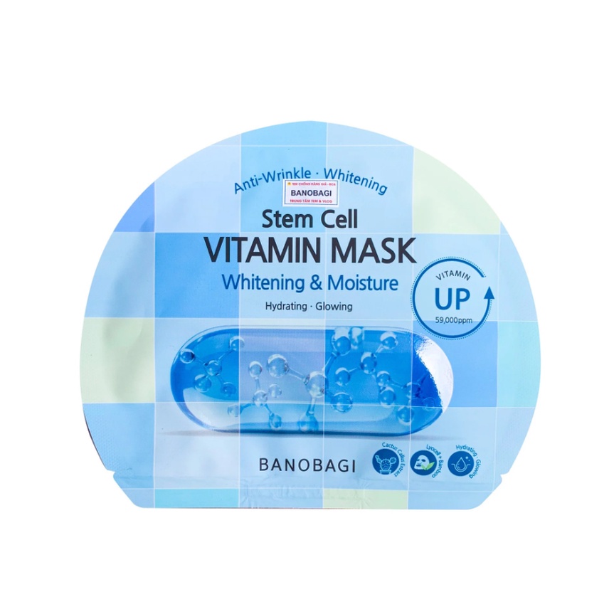 HỘP 10 Mặt Nạ BANOBAGI Bổ Sung Vitamin, Tái Tạo Làn Da Sáng Ngời Victa Genic 30ml x10