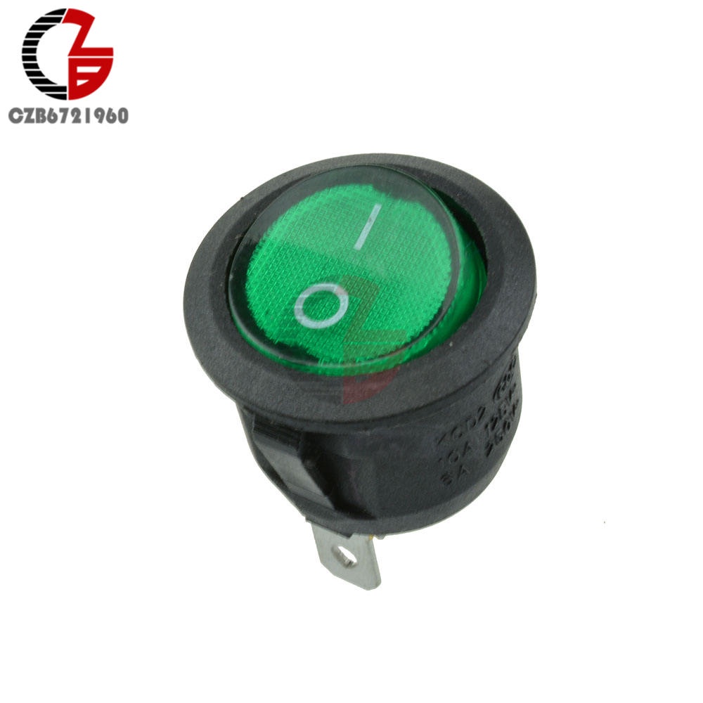 Công TắC On-Off Mini 3Pin SPDT ĐèN LED Đỏ 6A 250V 10A 125V AC Chuyên DụNg