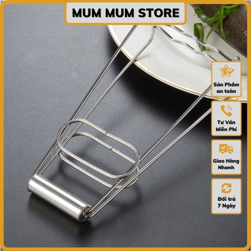Dụng cụ gắp bát đĩa nóng inox 304 kích thước 20 x 9,5 cm -  Thương hiệu Đài Loan