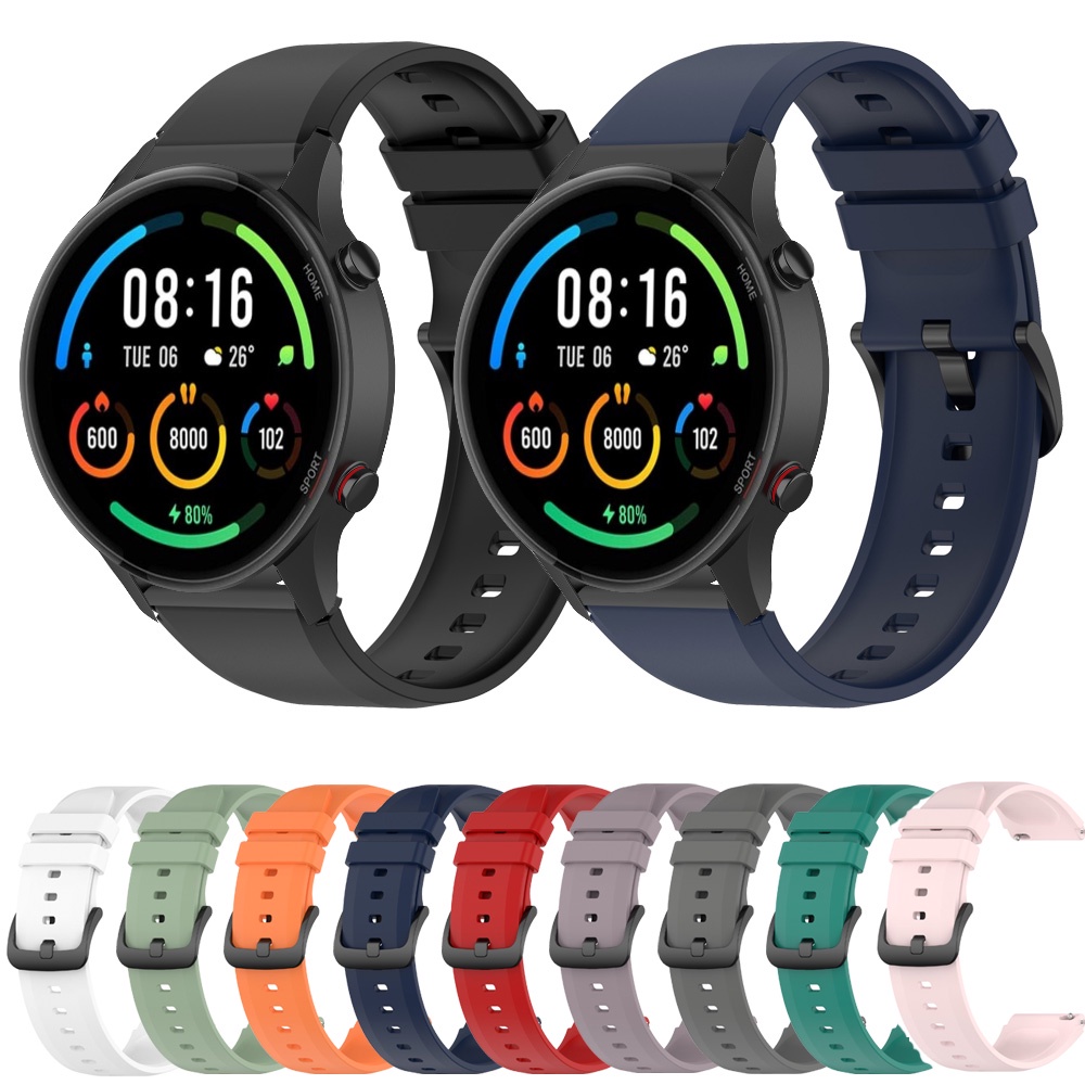Dây Đeo Thay Thế Bằng Silicone 22mm Cho Xiaomi Mi Watch Phiên Bản Quốc Tế