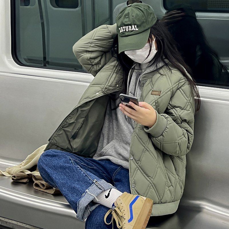 Áo Khoác Phao Thời Trang Mùa Đông Hàn Quốc Dành Cho Nữ