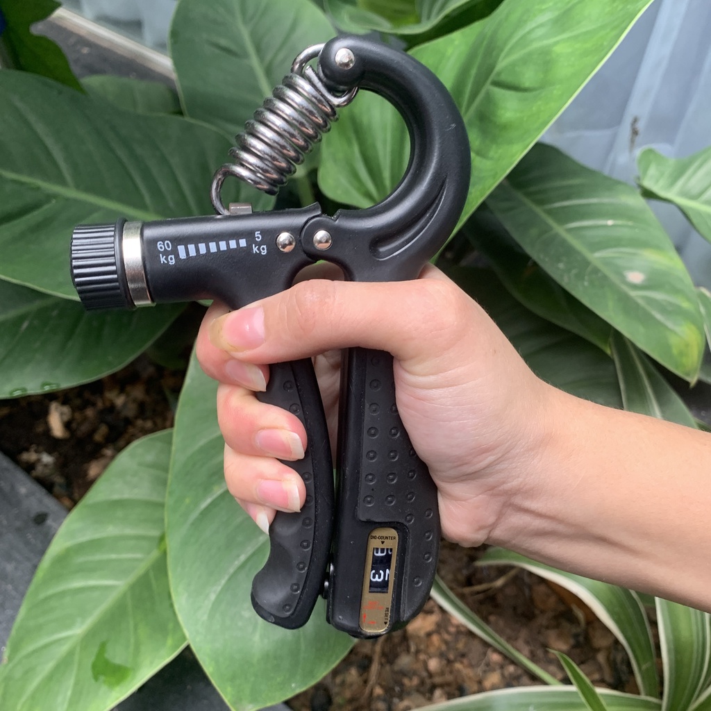 Kìm Tập Tay Chữ R Có Đếm Số, Kiềm Bóp Tập Cơ Tay Tăng Sức Bền Điều Chỉnh Lực 5 - 60kg