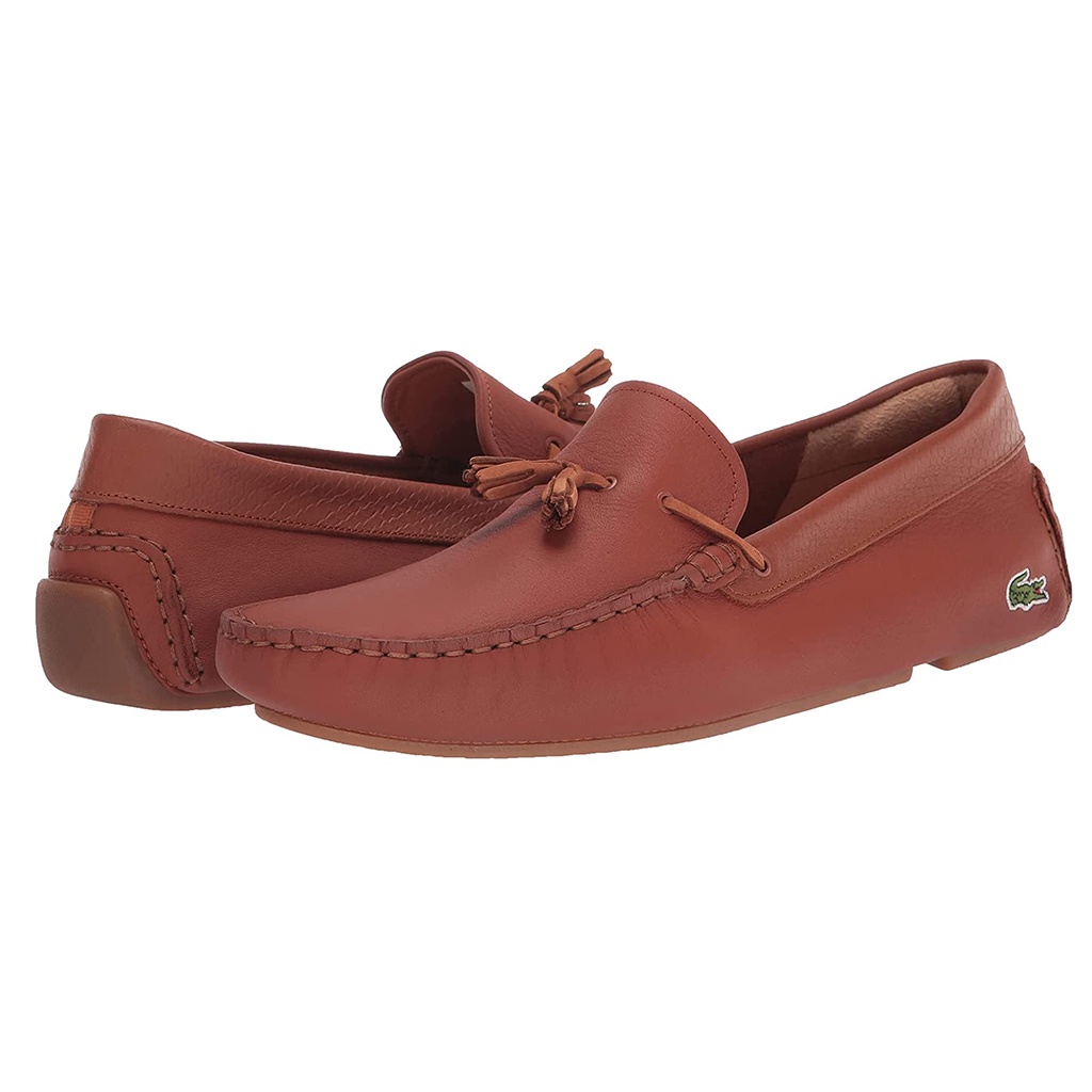 Giày lười nam Lacoste Piloter Tassel 0121 - Đen