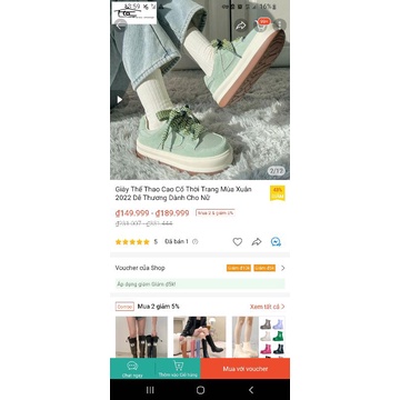 Giày đế bánh mì  có giảm ạ