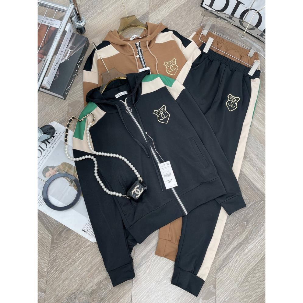 [ 𝐅𝐑𝐄𝐄 𝐒𝐇𝐈𝐏 ] SÉT BỘ THỂ THAO MŨ  PHỐI MÀU TRẮNG ĐEN