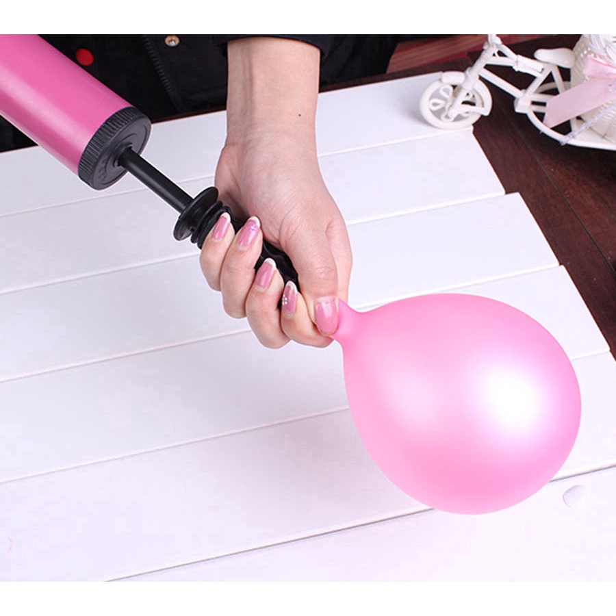 Bơm bóng cầm tay, bơm bóng bay,  bóng chữ, bóng cao su tiện dụng