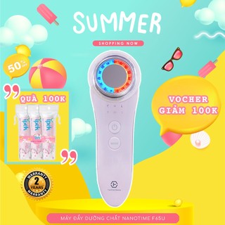 Máy điện di đẩy tinh chất 6in1 Nanotime F65U HT Beauty, máy điện di sử dụng công nghệ ánh sáng Photon trẻ hóa da,nâng cơ
