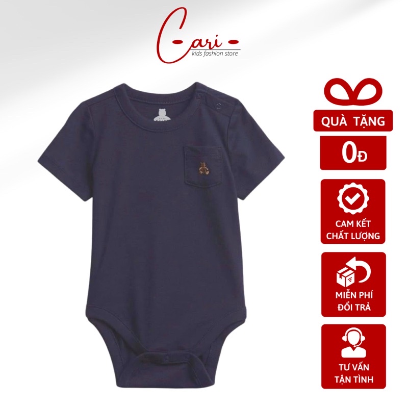 Bộ liền thân cho bé, Bodychip, Bodysuit Baby Gap Cộc Tay Hàng Campuchia Xuất Dư Chuẩn Xịn Cho Bé Trai, Bé Gái
