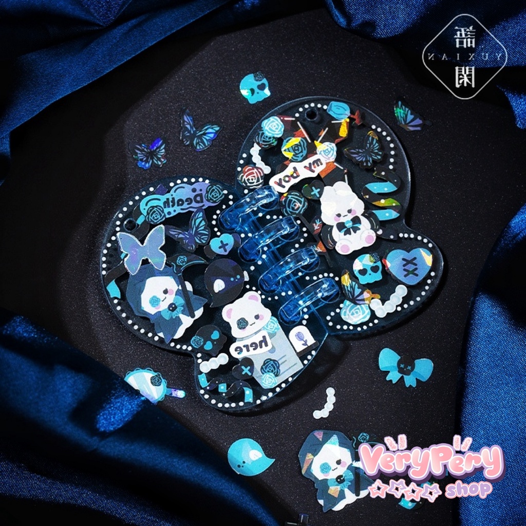 Tấm Sticker Phong Cách Gothic Hoạt Hình Trang Trí Sổ Tay, Toploader