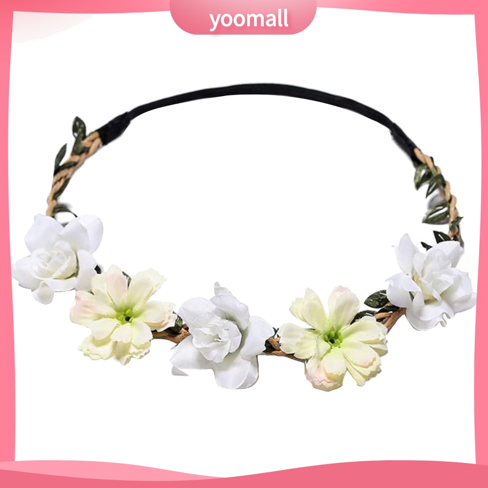 Vòng Hoa Nhân Tạo Đội Đầu Thời Trang Dành Cho Cô Dâu